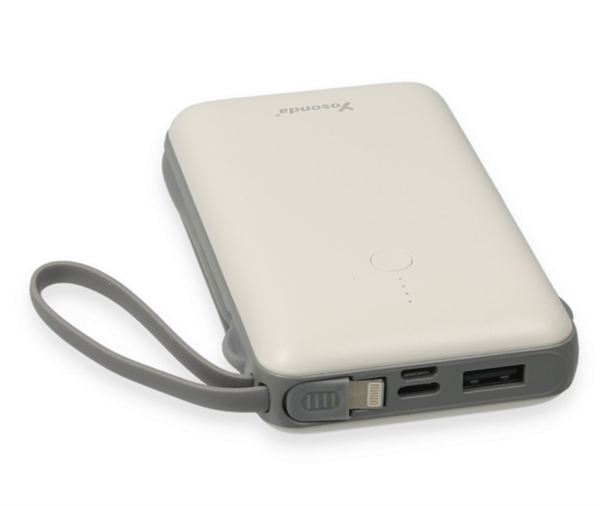 Yosonda A121 4in1 10.000 mAh Mini Powerbank - Beyaz - Gri