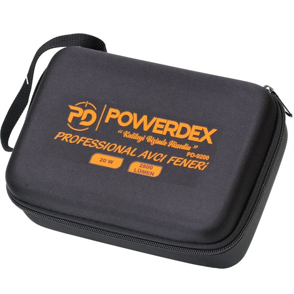 Powerdex PD-9200 20Watt Süper Güçlü LED Profesyonel Şarjlı El Feneri