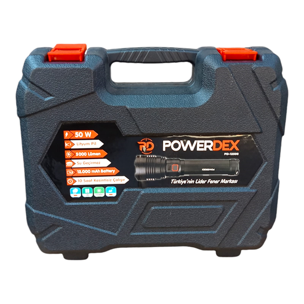 Powerdex Pd-12500 50 Watt Zoomlu Profesyonel Avcı Feneri