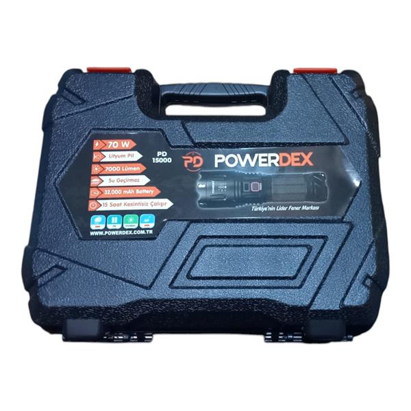 Powerdex Pd-15000 Profesyonel Büyük Avcı Feneri 70w 7000 Lümen Zoomlu