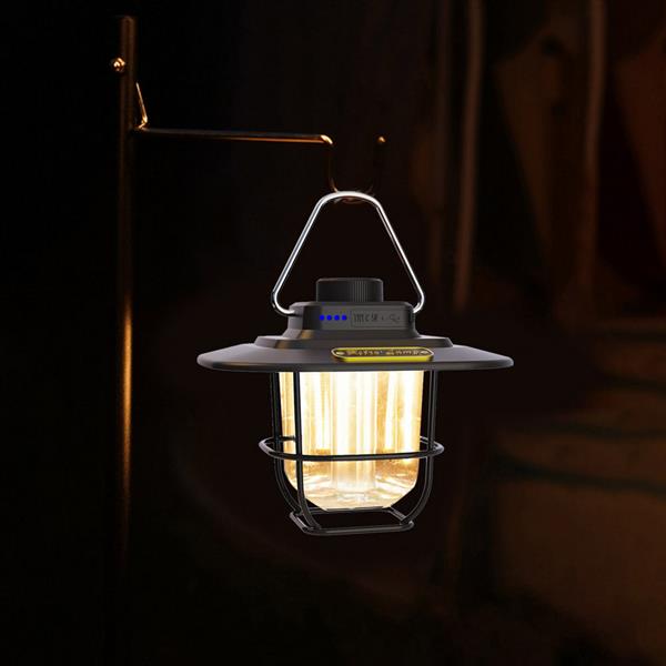 Powerdex PD-5050 Retro Lamp Su Geçirmez USB Şarjlı Çadır Kamp Feneri