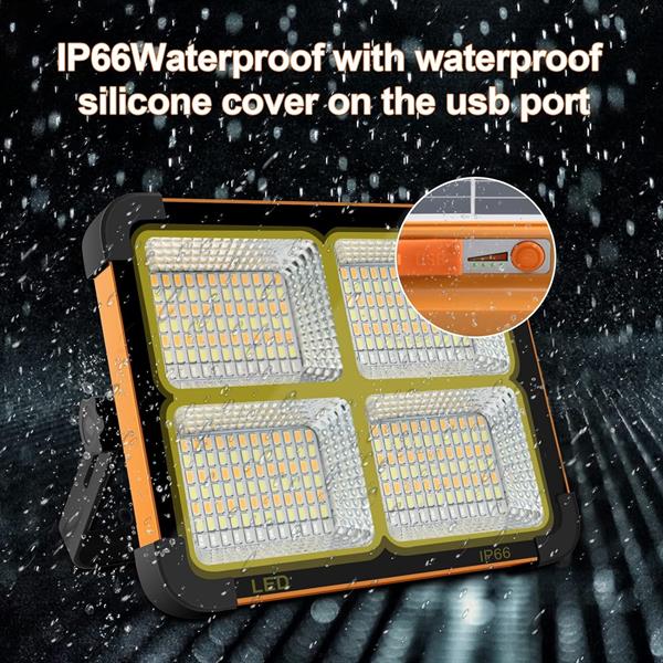 Powerdex PD-6060  LED güneş enerjili şarj edilebilir çalışma lambaları, 100 W