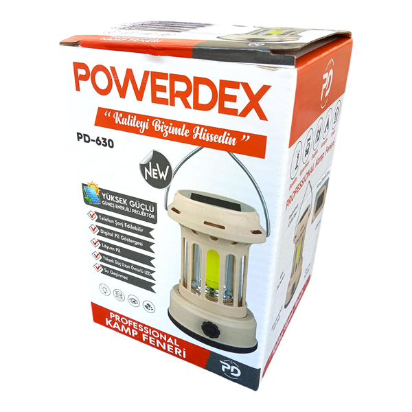 Powerdex PD-630 Solar Enerjili Yüksek Güçlü Projektör