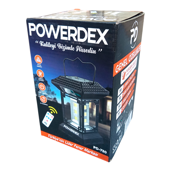 Powerdex PD-730 Solar Enerjili Hareket Sensörlü Lamba