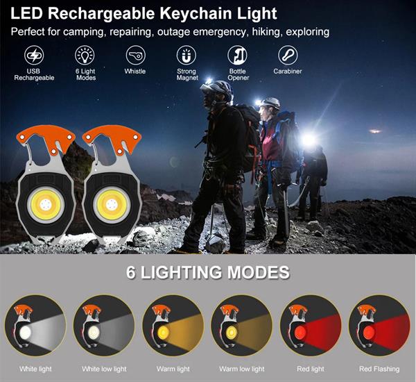 Powerdex PD-808 6 Fonksiyonlu Tornavidalı Mıknatıslı COB LED Mini Fener
