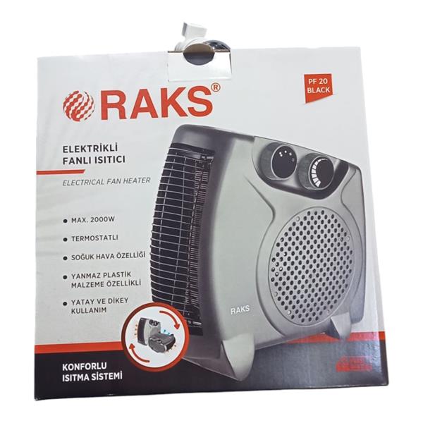 Raks PF 20 Black 2000 W Fanlı Isıtıcı