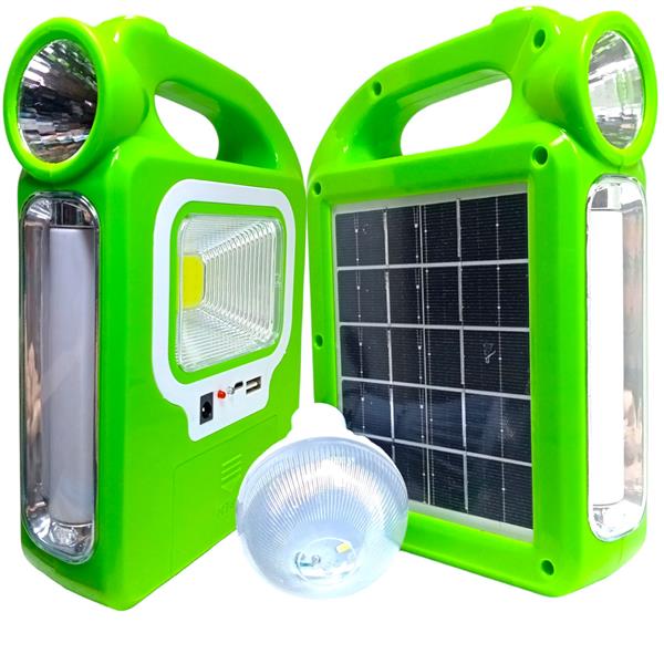Polizei P-181S Solarlı Şarjlı 2x18650 Pilli Powerbanklı Ampüllü Işıldak