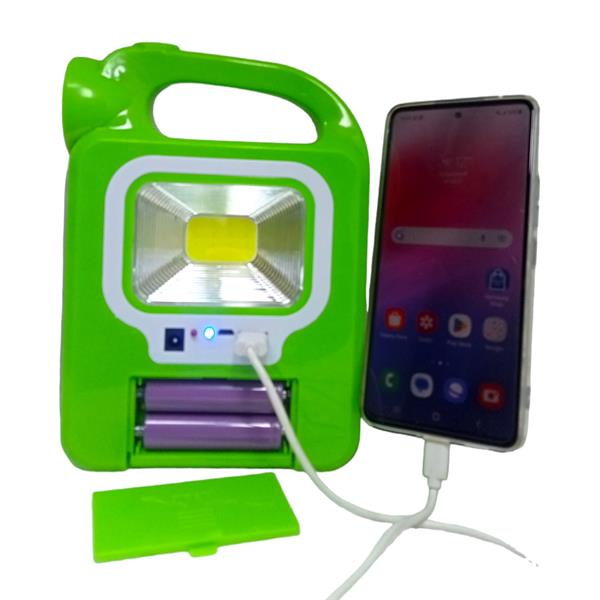 Polizei P-181S Solarlı Şarjlı 2x18650 Pilli Powerbanklı Ampüllü Işıldak