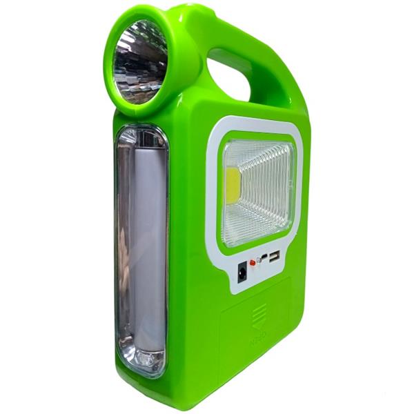 Polizei P-181S Solarlı Şarjlı 2x18650 Pilli Powerbanklı Ampüllü Işıldak