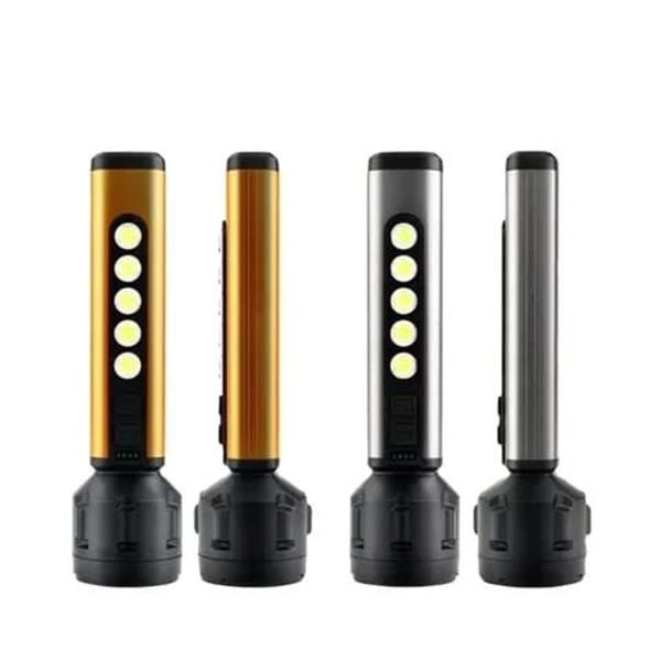 Polizei P-67 Power Led+5 Cob Ledli Şarjlı Alüminyun Kasa Fener
