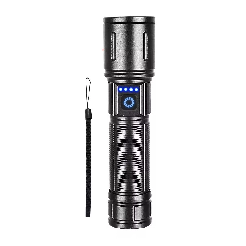 Powerdex PD-4200 10W Süper LED Profesyonel Şarjlı El Feneri - 650 Lümen Zoomlu Su Geçirmez Kamp Avcı Feneri