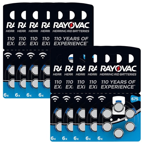 Rayovac 675 Numara İşitme Cihaz Pili 60 Adet PR44 Kulaklık Pili