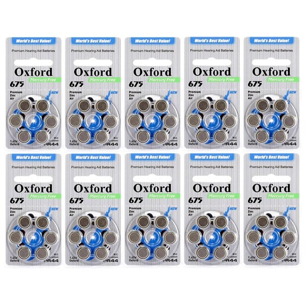 Oxford 675 Numara İşitme Cihaz Pili 60 Adet PR44 Kulaklık Pili