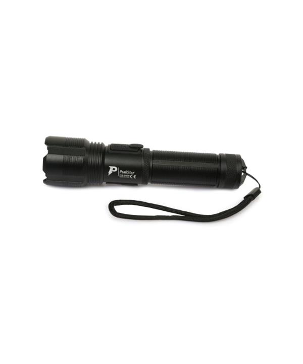 PeakStar PS-1600 3000 Lümen Süper Parlak LED Zoomlu 5 Mod Su Geçirmez Profesyonel Kamp Bekçi Avcı Feneri