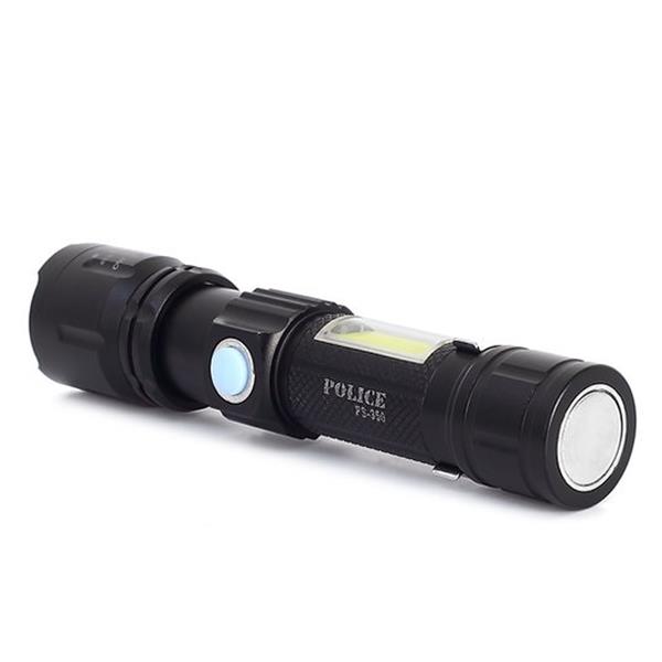 Polıce Ps-350 Zoom Kırmızı İkaz Işıklı Ve Magnet Özellikli Şarjlı El Feneri