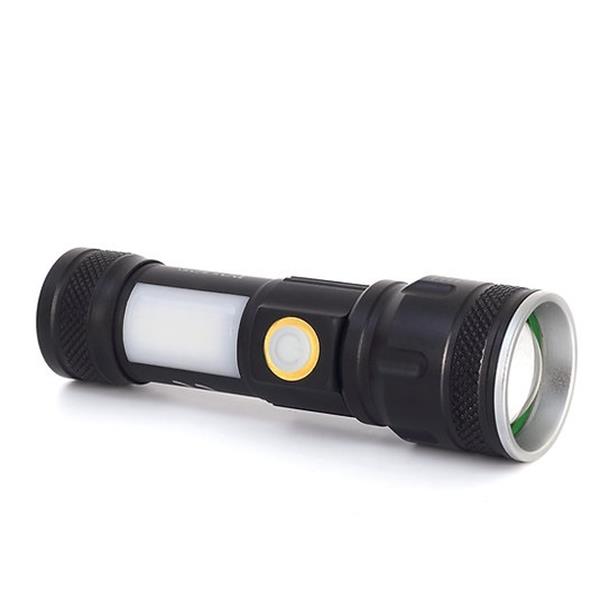 Polıce Ps-357 Zoom, Yan Aydınlatma Işıklı,Magnetli Ve Kırmızı-Mavi İkaz Işıklı,Şarjlı El Feneri