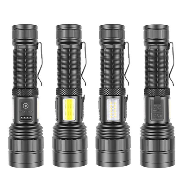 PeakStar PS-6153 10000 Lümen Zoomlu Mıknatıslı TG Cob Led Powerbank Özellikli Profesyonel El Feneri