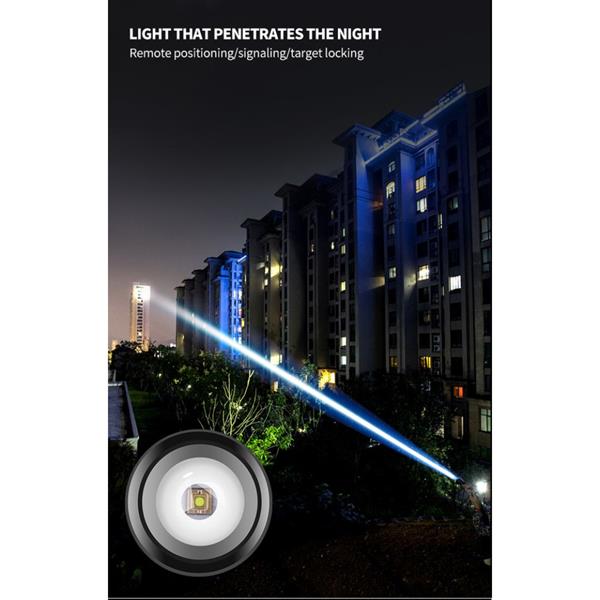 PeakStar PS-6153 10000 Lümen Zoomlu Mıknatıslı TG Cob Led Powerbank Özellikli Profesyonel El Feneri