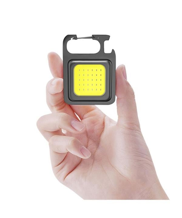 PeakStar PS-6715 Led Anahtarlıklı Cep Boy Cob Led Metal Kasa Mıknatıslı Şişe Açacağı Usb’li Şarj Edilebilir El Feneri
