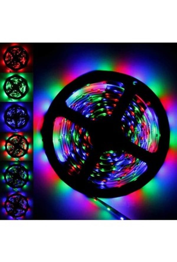 5 MT UZAKTAN KUMANDALI ŞERİT LED IŞIK RGB SET ADAPTÖR DAHİL