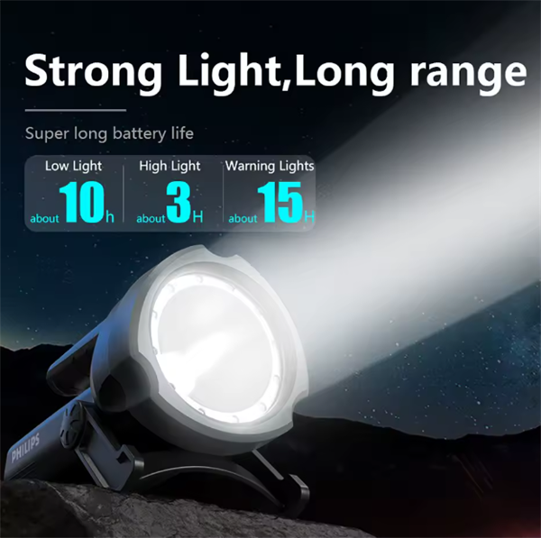 Philips SFL3101/93 800 Lümen Şarj Edilebilir Kamp, Dağcılık, Dış Mekan Tripod Ayaklı Projektör Tipi Taşınabilir LED Spotlight El Feneri