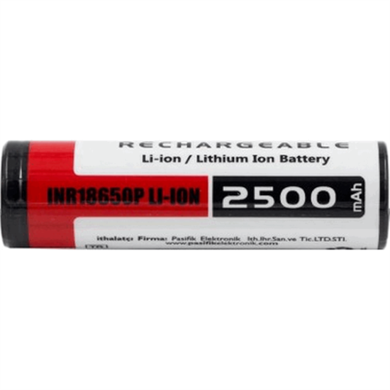 Orion 18650P 3.7V 2500mAh 10C Şarj Edilebilir Li-ion Pil