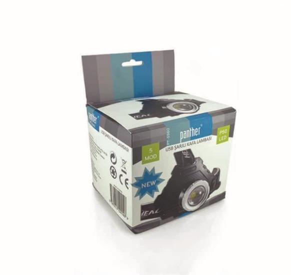 Panther PT-5960 P50 Ledli Şarjlı Kafa Lambası