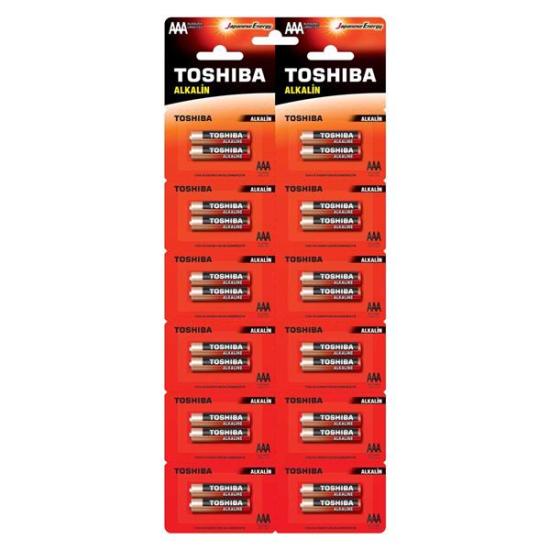 TOSHIBA LR03 24LÜ KARTELA ALKALİN İNCE PİL