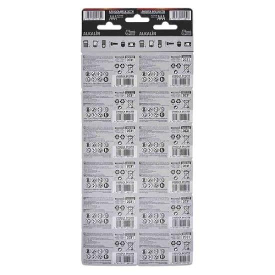 TOSHIBA LR03 24LÜ KARTELA ALKALİN İNCE PİL