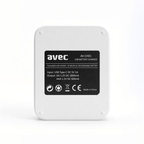 AVEC AV-CH01 USB HIZLI PİL ŞARJ CİHAZI 4LÜ