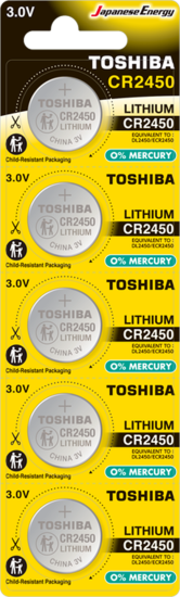 TOSHIBA CR 2450 LITHIUM 5Lİ PİL