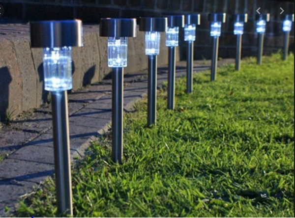Güneş Enerjili Solar Lamba Bahçe Aydınlatması - 10’lu