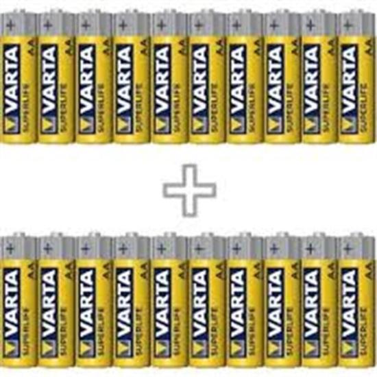 Varta Süperlife 24’lü Özel Pil Paketi(12AA+12AAA)