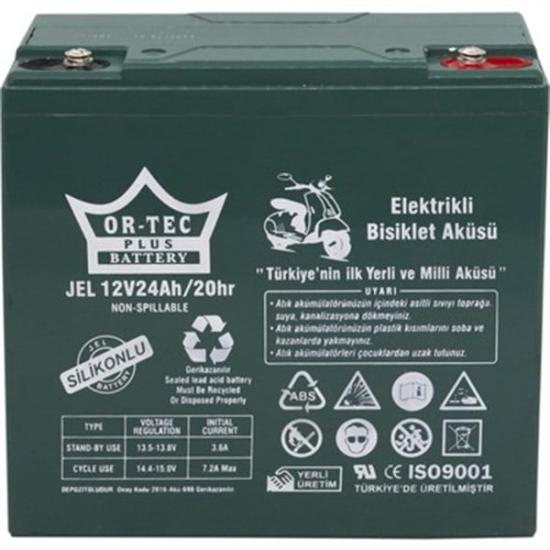 Ortec 12V 24 Ah Jel Kuru Bakımsız Akü