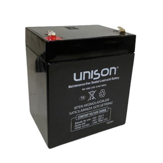 Unison 12V 5 AH UNISON KURU BAKIMSIZ AKÜ