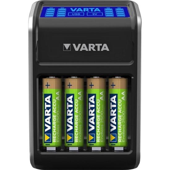 Varta Lcd Plug Charger 4Xaa 2100 Mah