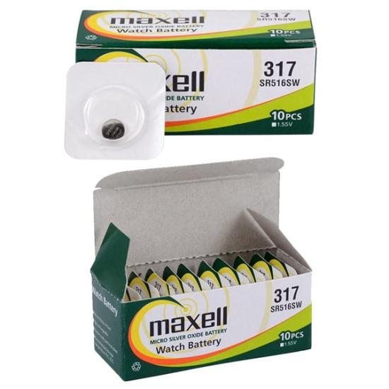 Maxell 317 SR516SW Hafıza Saat Pili 10 Adet