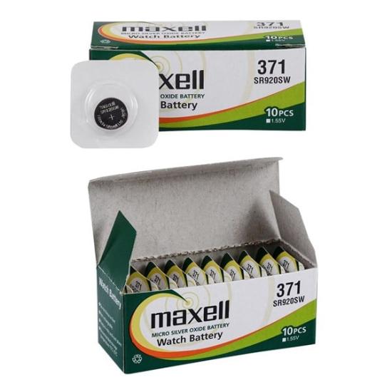 Maxell AG6 - 371 - SR920SW Hafıza Saat Pili 10 Adet