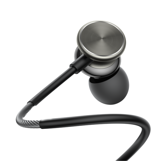 JOYROOM JR-EW03 IN-EAR METAL WIRED EARBUDS-DARK GRAY
