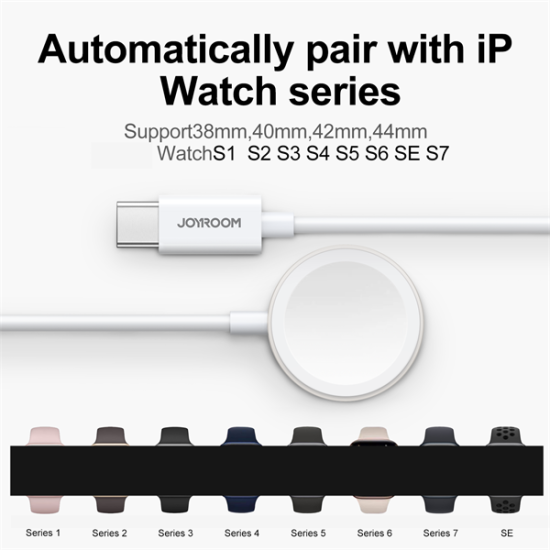 JOYROOM S-IW004 TYPE C-IP SMART WATCH 1.2M-WHITE