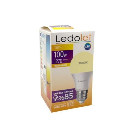 LEDOLET 15W SARI LED AMPUL