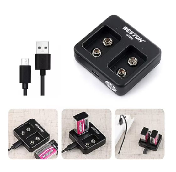Beston M-7005 İkili USB 9V Pil Şarj Aleti