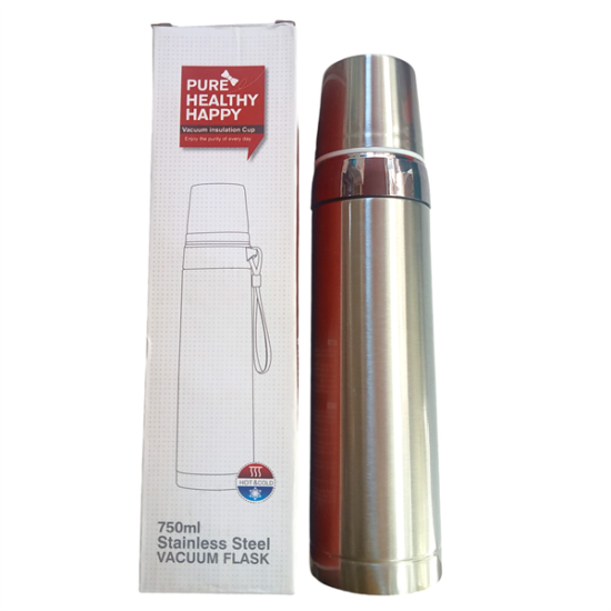 Pure Healthy Happy Vakum İzolasyonlu Bardak - 750ml Paslanmaz Çelik Termos