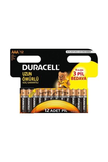 Duracell Alkalin AAA İnce Kalem Pil 9*3