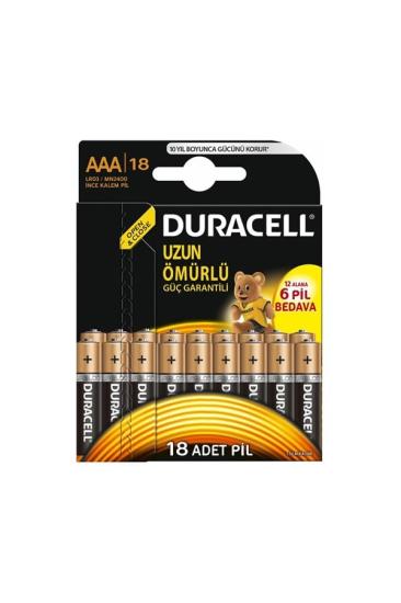 Duracell Alkalin AAA İnce Kalem Pil 13*5