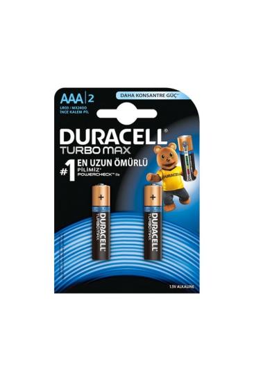 Duracell Turbomax Alkalin AAA İnce Kalem Pil 2’li