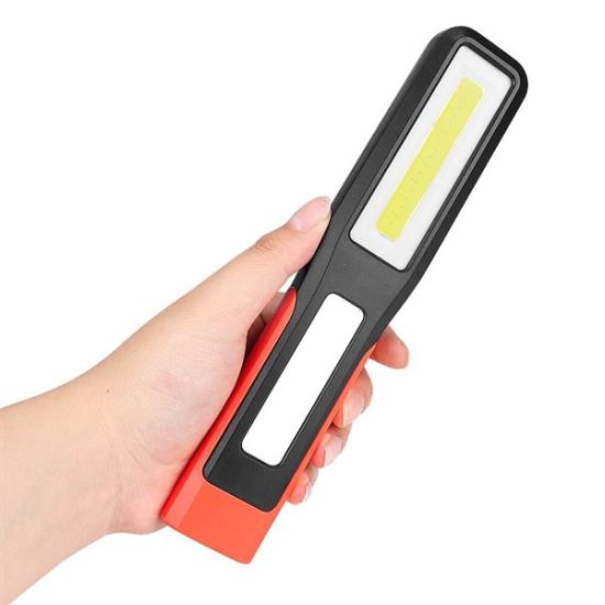 F.B.I F-114 COB LED el feneri USB şarj edilebilir çalışma ışığı manyetik muayene lambası kırmızı acil ışık kamp çadırı dış aydınlatma