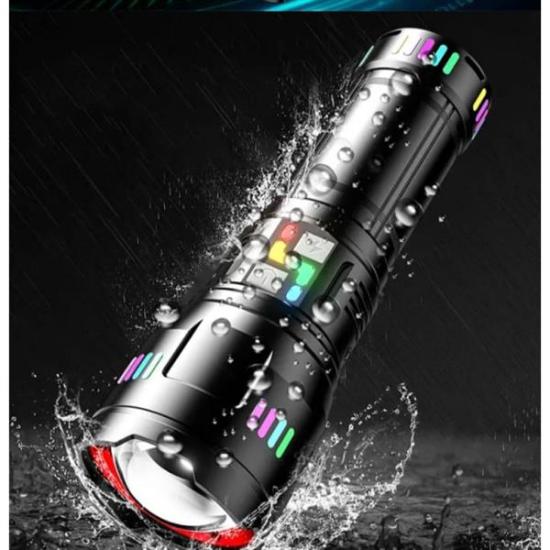 F.B.I Pro F-3002 Alüminyum TG LED Gece Şeritli Type-C Şarjlı El Feneri