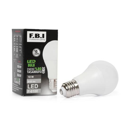 F.B.I 10Watt 810 Lümen 3500K E27 Duy LED Ampul Gün Işığı