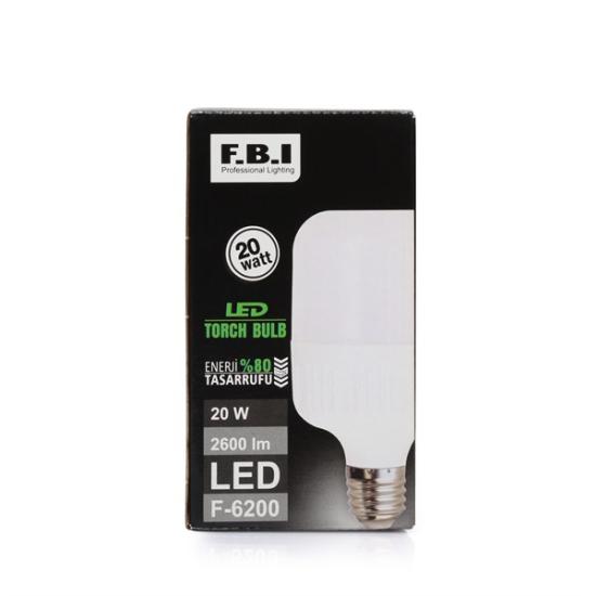 F.B.I 20Watt 2.600 Lümen 6500K E27 Duy LED Ampul Beyaz